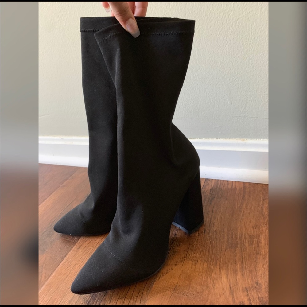 COPY - Black Sock booties in 7.5